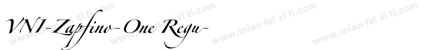 VNI-Zapfino-One Regu字体转换